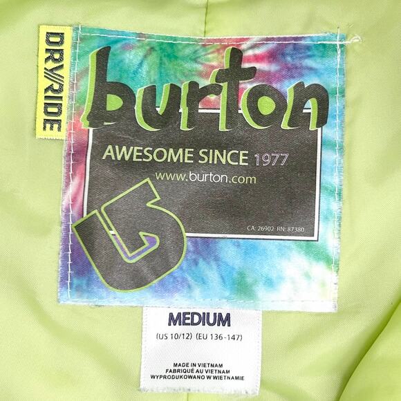 Burton Girls Plaid DryRide Snowboarding Adjustable Pants - Picture 10 of 11